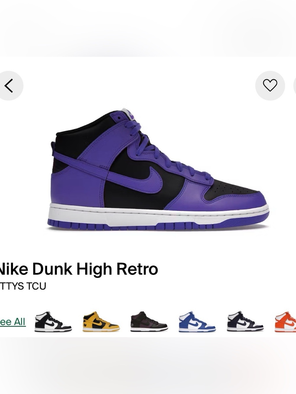 Nike Dunk High - Black & Purple Leather